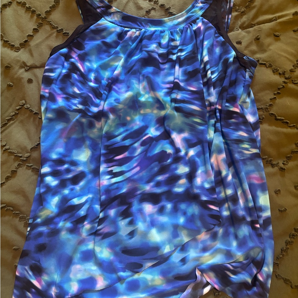 Miraclesuit Oceanic Blue and Purple Tank Top